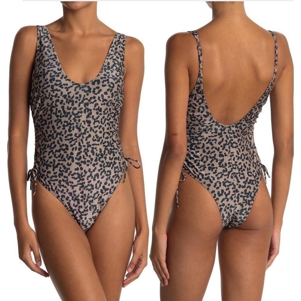 BOUND by Bond Eye Leopard Swimsuit One Piece Small